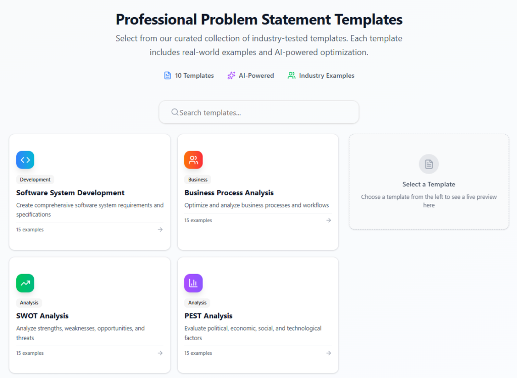 Elabore descripciones perfectas de problemas con nuestra herramienta gratuita de generación y revisión por IA