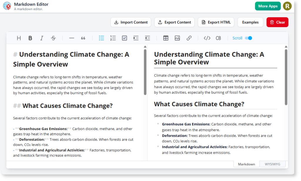 Documentación sencilla: Presentamos el nuevo editor de Markdown gratuito de Visual Paradigm