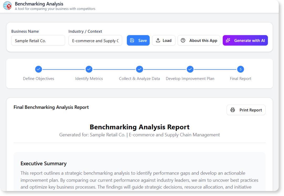 Herramienta gratuita de análisis de benchmarking para comparación de ...