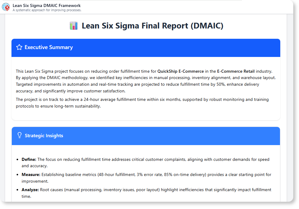 Piloter l’excellence des processus avec notre outil gratuit d’IA Lean Six Sigma