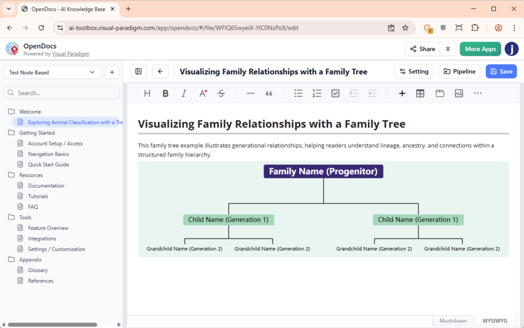 Préservez votre histoire avec le nouveau éditeur d’arbre généalogique dans OpenDocs