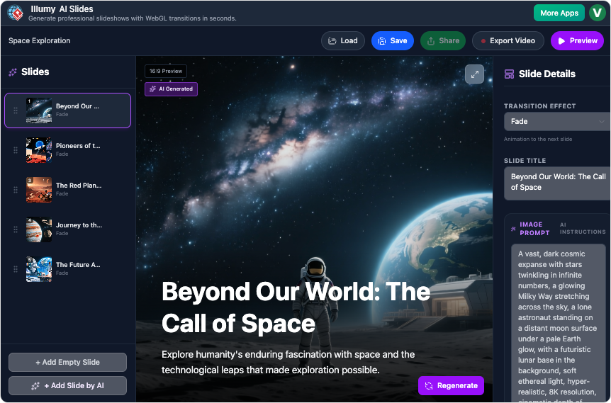 Mengumumkan Illumy AI Slides: Buat Slideshow AI yang Menakjubkan dalam Hitungan Detik