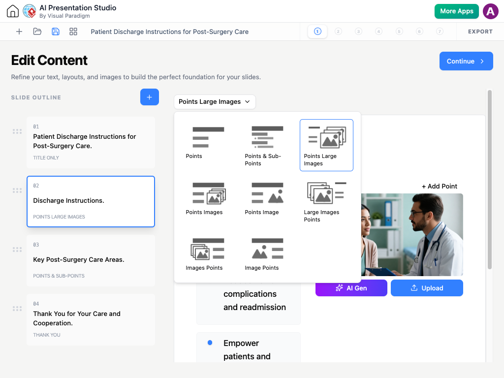 AI Presentation Studio: Memperkenalkan Tata Letak Gambar Besar untuk Visual yang Besar