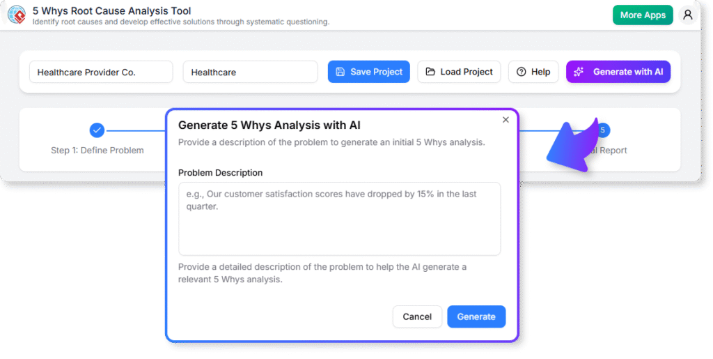 Find the Root Cause of Any Problem with Our Free AI 5 Whys Tool
