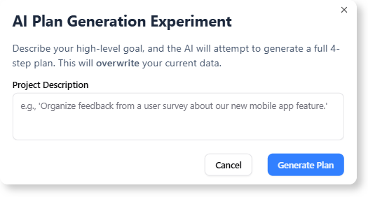 Synthesize Insights with AI in Agile Affinity Mapping Planner