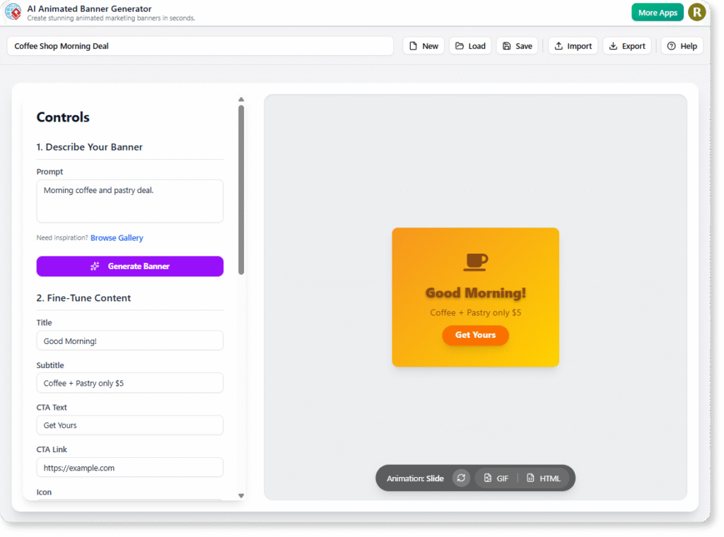 Instantly Create Stunning Ads with Our New AI Animated Banner Generator