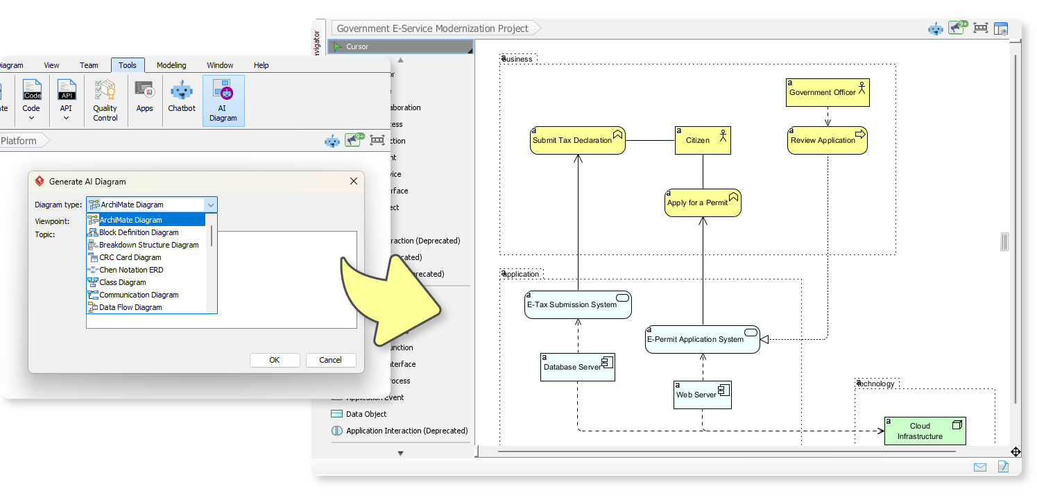 Generate diagram with VP AI Diagram Tool.