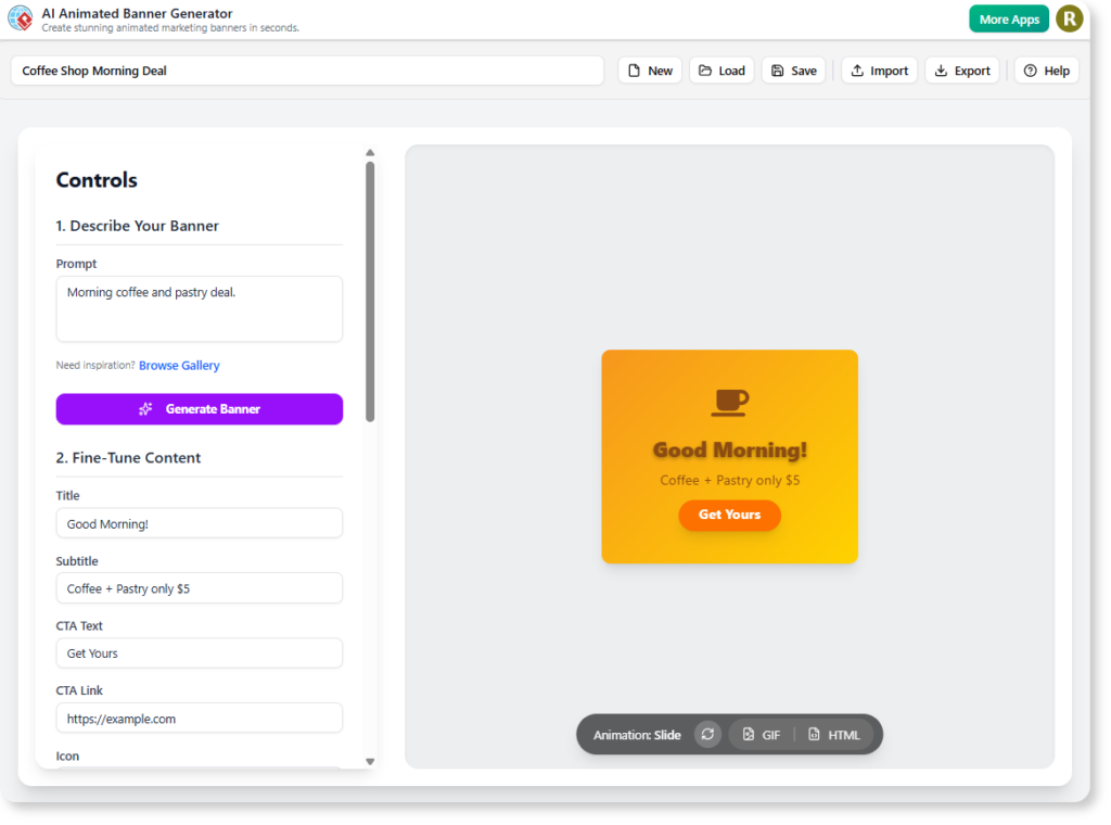新しく登場したAIアニメーションバナー生成ツールで、すばやく魅力的な広告を作成