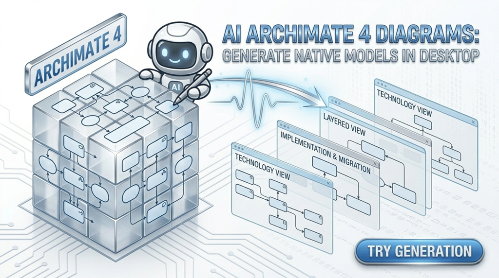 Aprimore sua Arquitetura Empresarial: Geração de Diagramas Native AI ArchiMate 4 com Viewpoints
