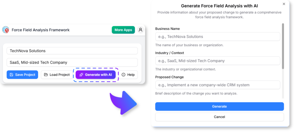 透過我們免費的 AI 力場分析工具推動成功的變革