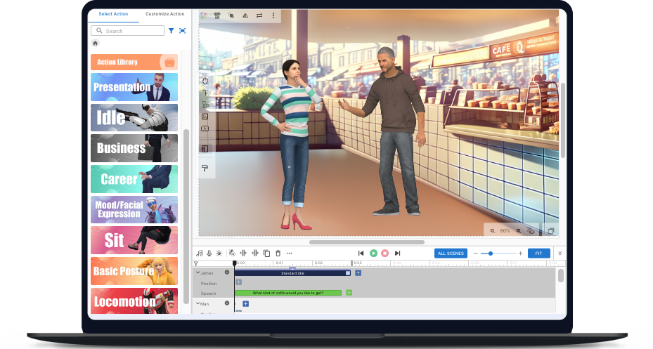 Cập nhật thú vị: Công cụ tạo hoạt hình nay đã hoàn toàn có sẵn trong phiên bản Combo của Visual Paradigm Online