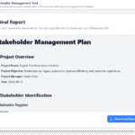 Master Stakeholder Engagement with Our Free AI Stakeholder Management Tool