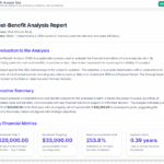 Evaluate Project Viability with Our Free AI Cost Benefit Analysis Tool Evaluate Project Viability with Our Free AI Cost Benefit Analysis Tool