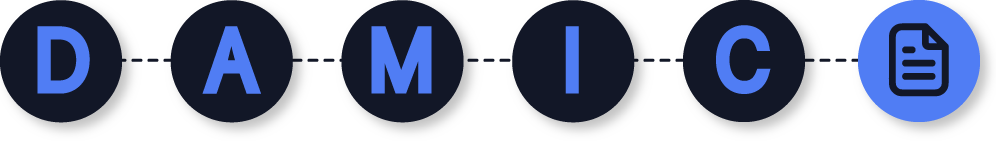 steps to generate report with DAMIC.