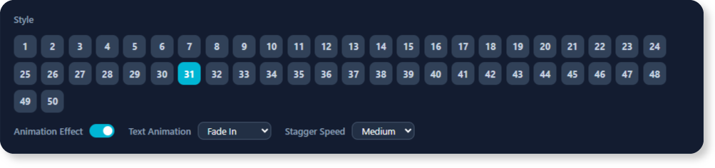 50 visual layouts are provided in the tool for us to customize the style of the infographic.