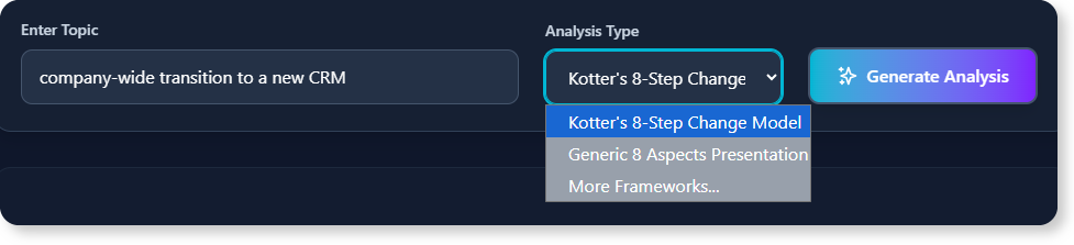 Easily generate the diagram with the topic with AI