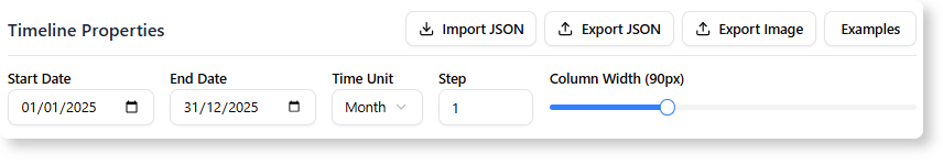 Setting the properties and the style of the Gantt Chart