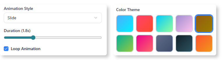 We can customization different part of the banner design.