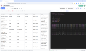 AI Table Generator: HTML, Markdown, CSV, JSON & SQL | Visual Paradigm