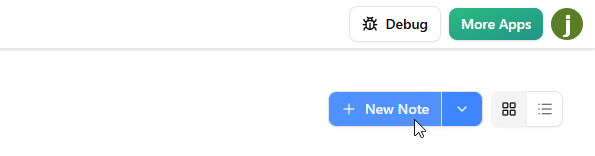 To create a note in NotesKeep