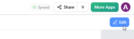 To edit a page in Visual Paradigm OpenDocs