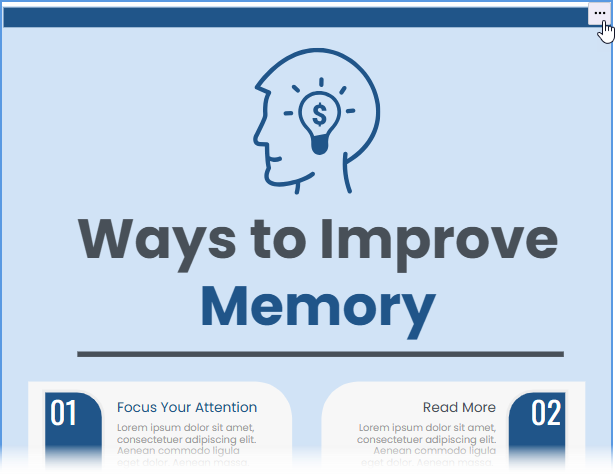 To re-edit an infographic in OpenDocs
