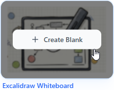 Create a blank Excalidraw drawing