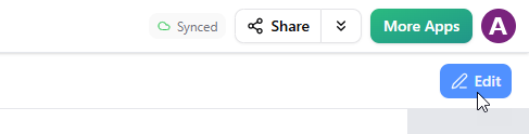 Edit an Visual Paradigm OpenDocs page