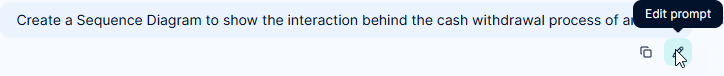 Edit the prompt submitted